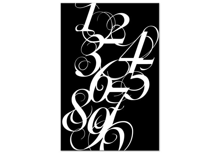 Canvas Print Typographic order - inscriptions reminiscent of learning calligraphy