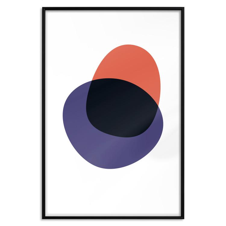 Poster Color Contrast - colorful abstract composition in fluid shapes