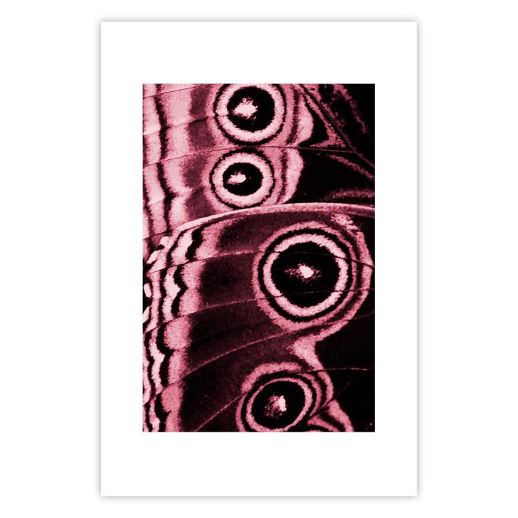 Poster Subtlety of Nature - simple artistic abstraction with butterfly wings