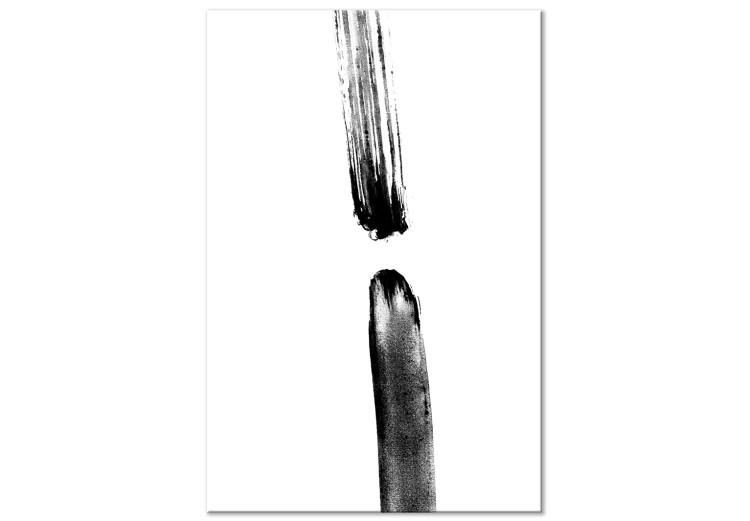 Canvas Print Particle collision - brush strokes of Japanese calligraphy