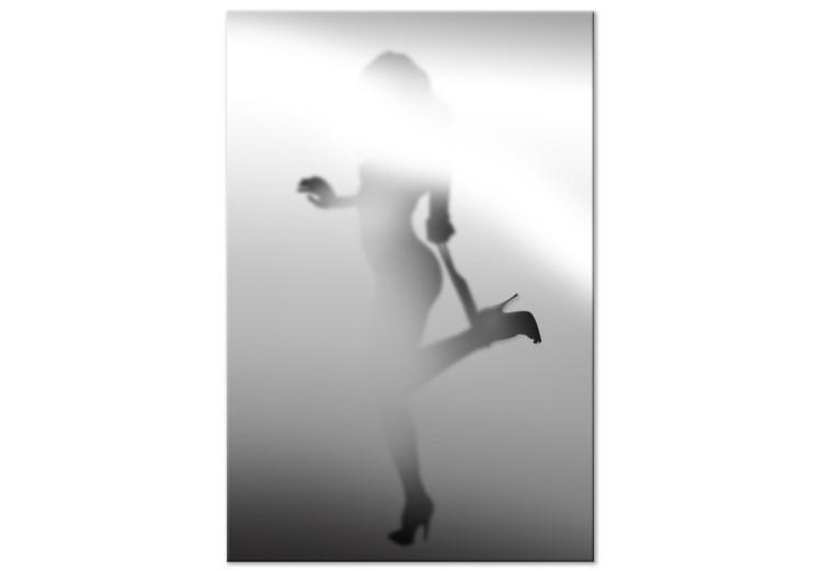 Canvas Print Alluring elation - a feminine silhouette in a sensual pose