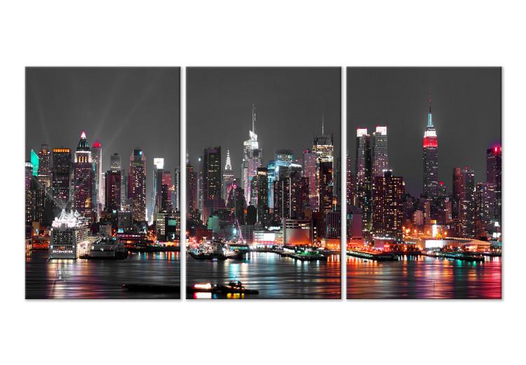 Canvas Print Insomnia in New York (3 Parts)
