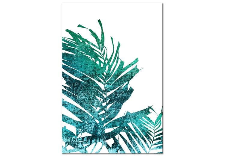 Canvas Print Emerald Palm (1 Part) Vertical