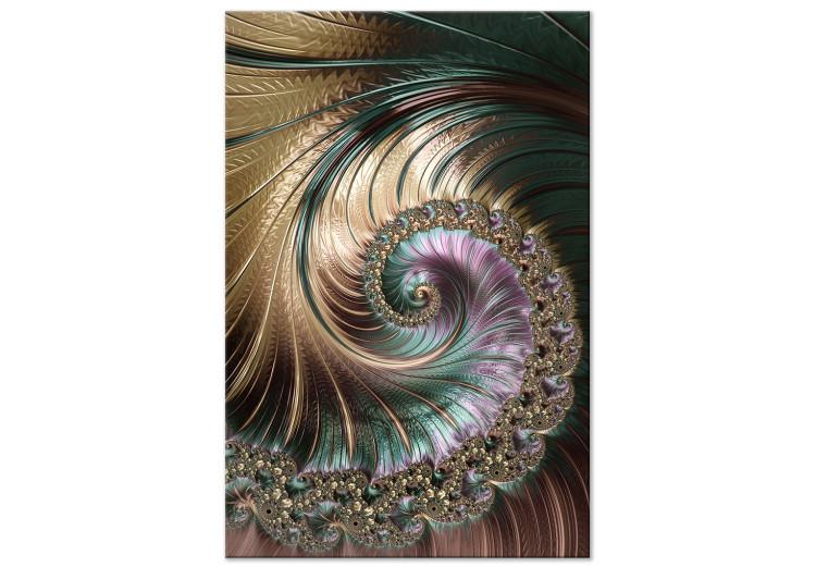 Canvas Print Infinity of Spirals (1-part) - Abstract Background of Colors