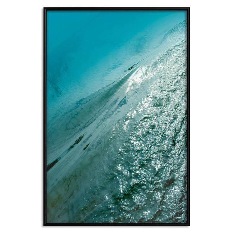 Poster Emerald Ocean - landscape of green water with details of a gentle wave