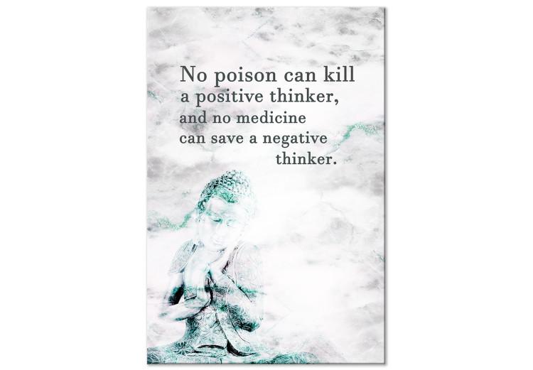 Canvas Print In the Light of Buddhism (1-part) - Buddha's Wisdom in English Quote