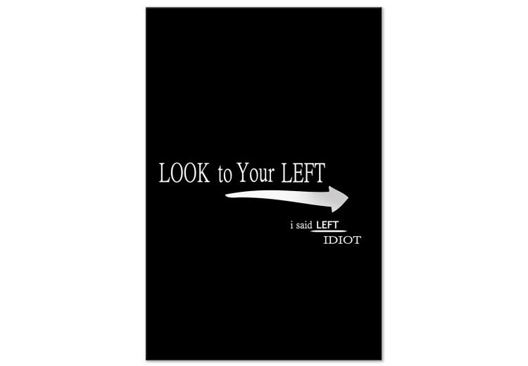 Canvas Print Look to Your Left (1 Part) Vertical