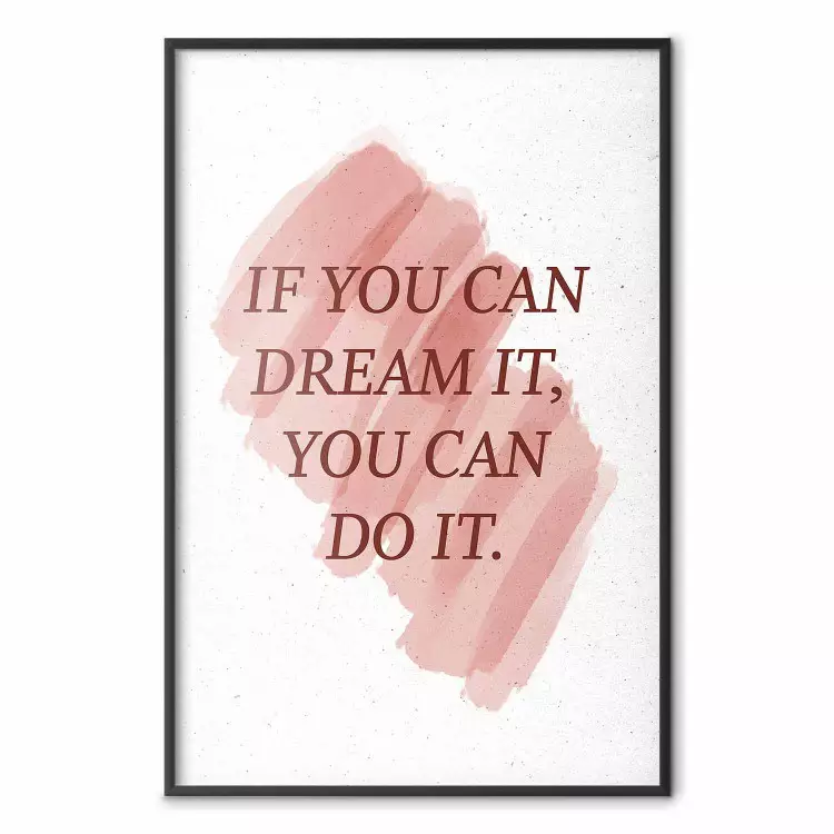 You Can Do It - red English texts on a white background