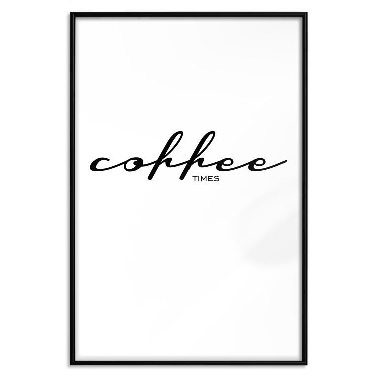 Poster Coffee Times - artistic English text on a white background