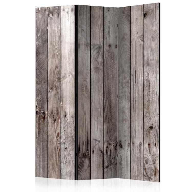 Room Divider Century-old Wood - texture of gray wooden planks with small knots