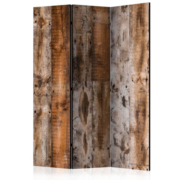Room Divider Antique Wood - texture of naturally brown wooden planks