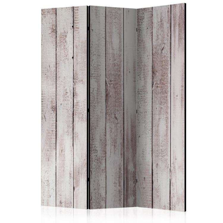 Room Divider Exquisite Wood - texture of white-painted wooden planks