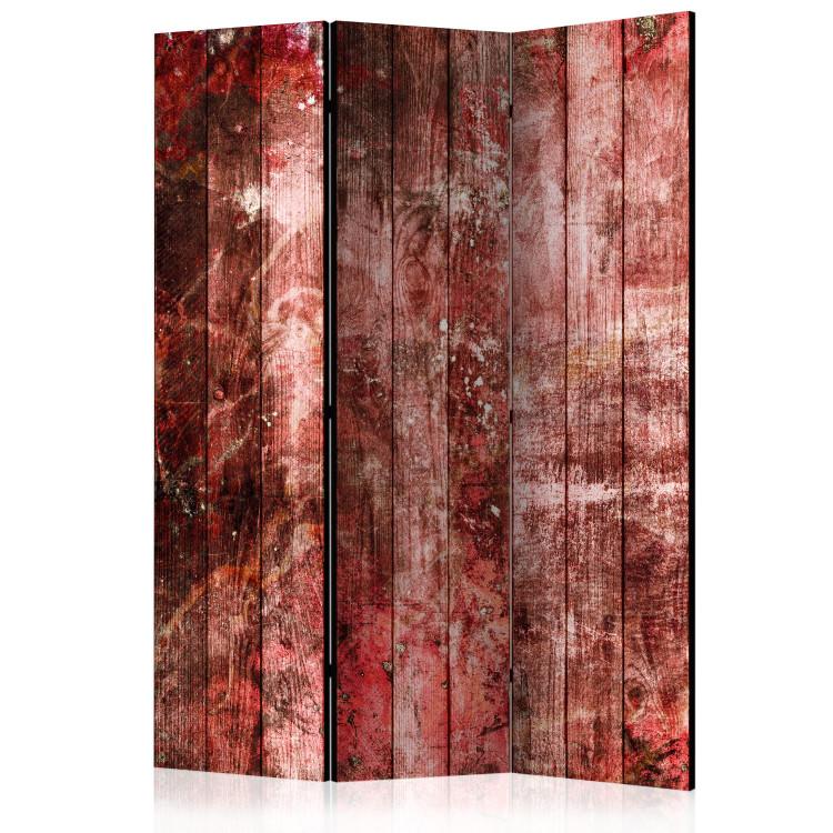 Room Divider Purple Wood - texture of red-stained wooden planks
