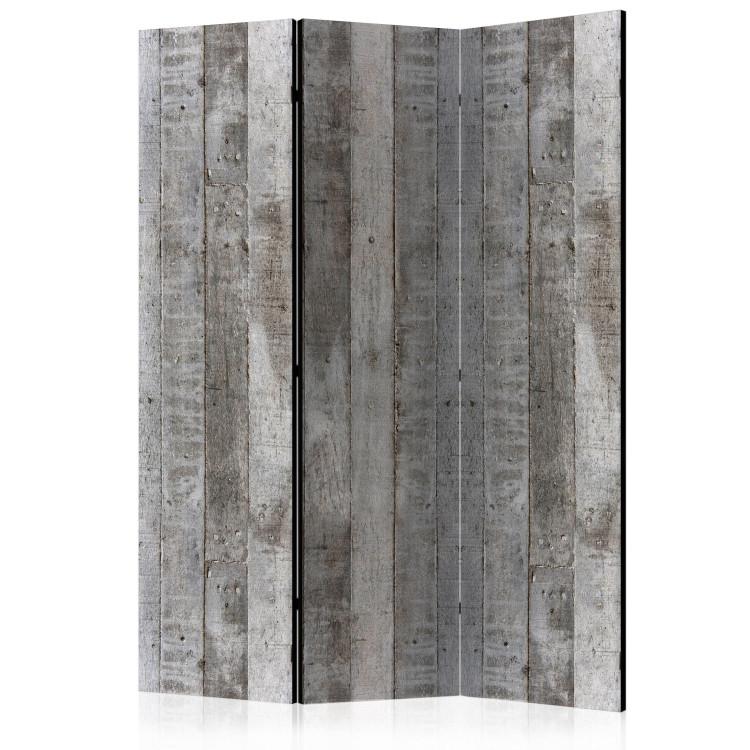 Room Divider Concrete Formwork - texture of wooden planks in a gray concrete style