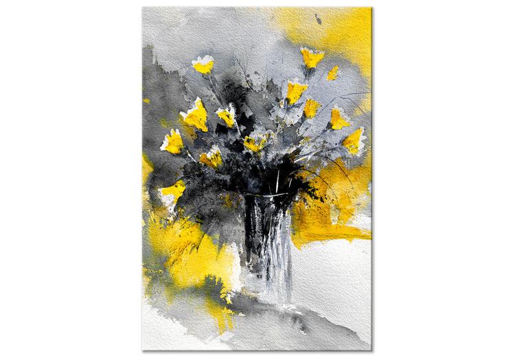 Canvas Print Bouquet of Colours (1 Part) Vertical Yellow