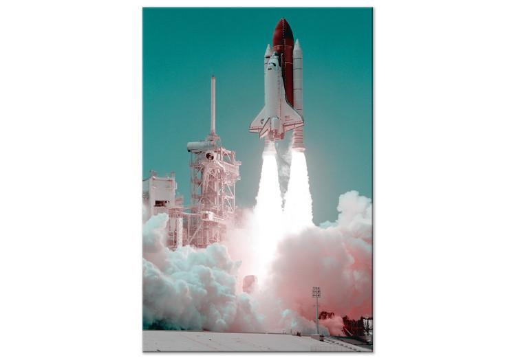 Canvas Print Space shuttle launch - photo from the launch into orbit