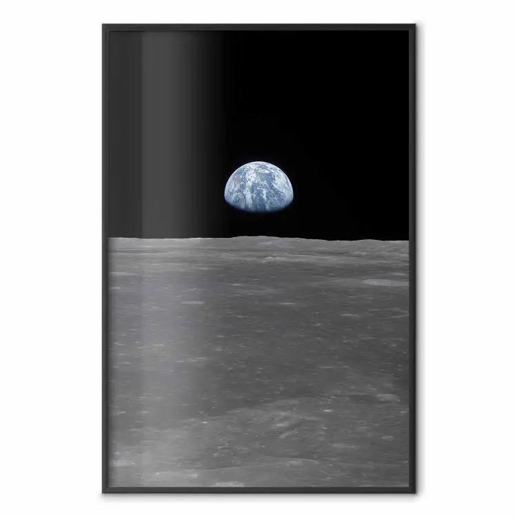 Far from Home - view from the moon to planet Earth in deep space