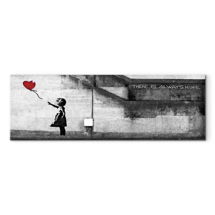 Canvas Print There is Always Hope (1 Part) Narrow Red