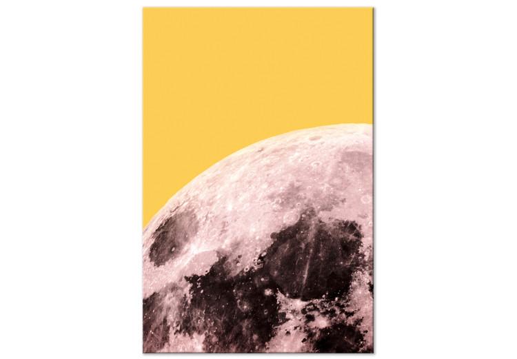 Canvas Print Unusual colours of the moon - photo of the cosmos in original colours