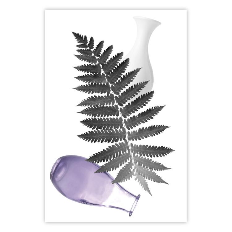 Poster Natural Composition - abstract still life with leaf element