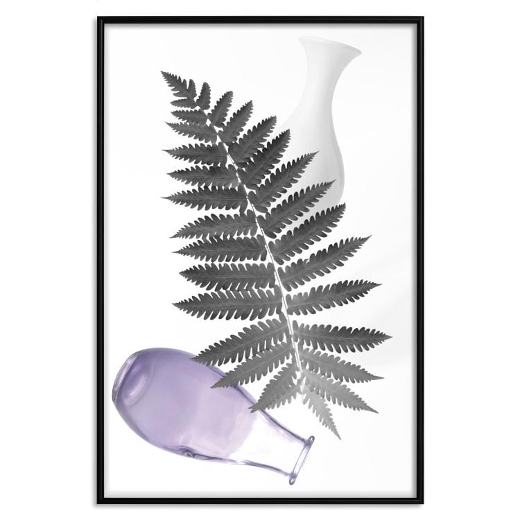 Poster Natural Composition - abstract still life with leaf element