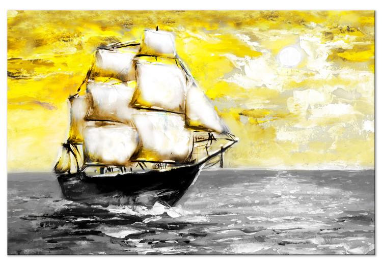 Canvas Print Spring Cruise (1 Part) Wide Yellow