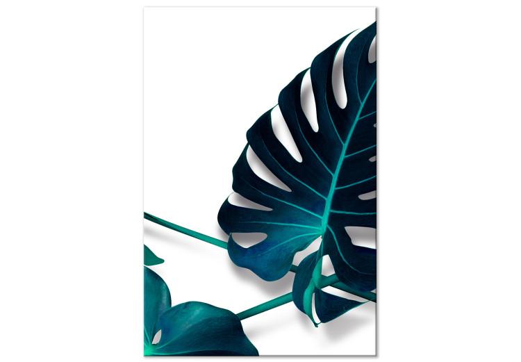 Canvas Print Monstera Leaf (1-part) - Tropical Nature in a Different Dimension