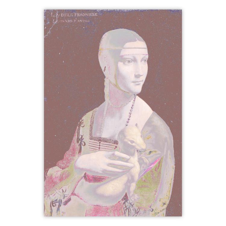 Poster Pastel Lady - woman with an animal by Leonardo da Vinci