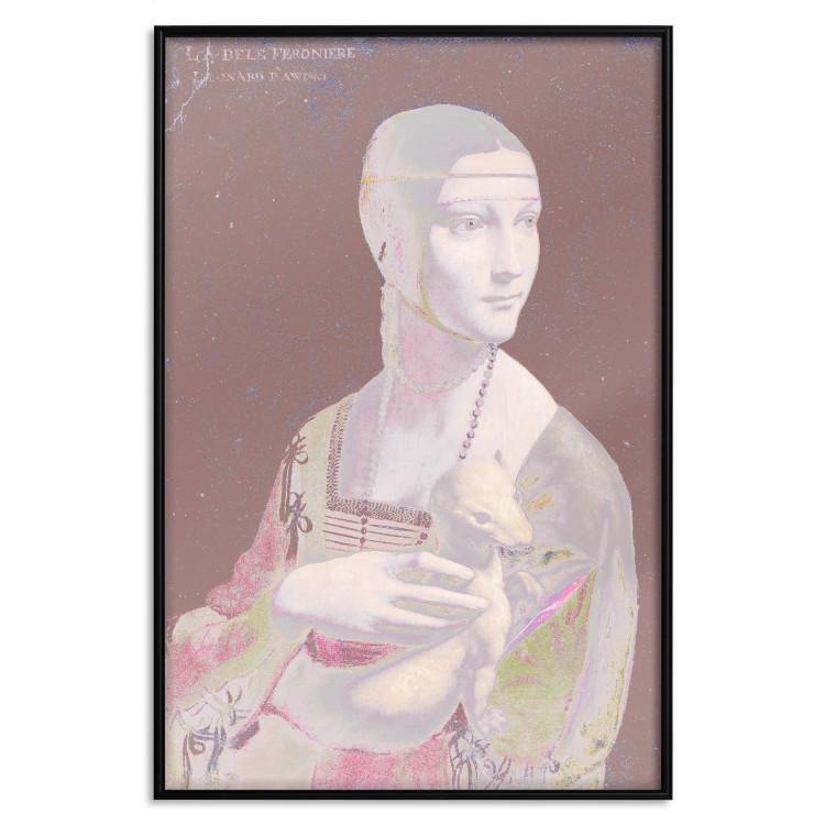 Poster Pastel Lady - woman with an animal by Leonardo da Vinci