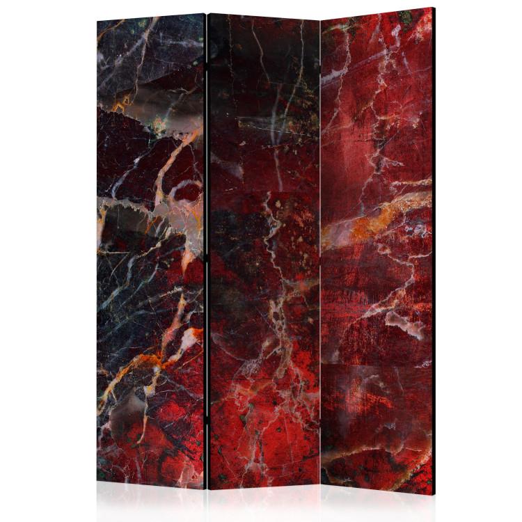 Room Divider Path to Hell - abstract marble texture with a red pattern