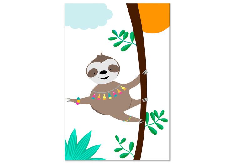 Canvas Print Happy Sloth (1 Part) Vertical