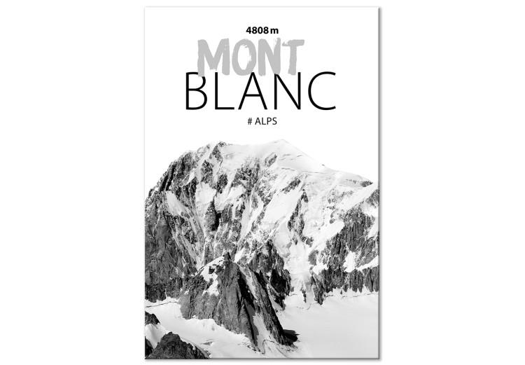 Canvas Print Mont Blanc (1 Part) Vertical