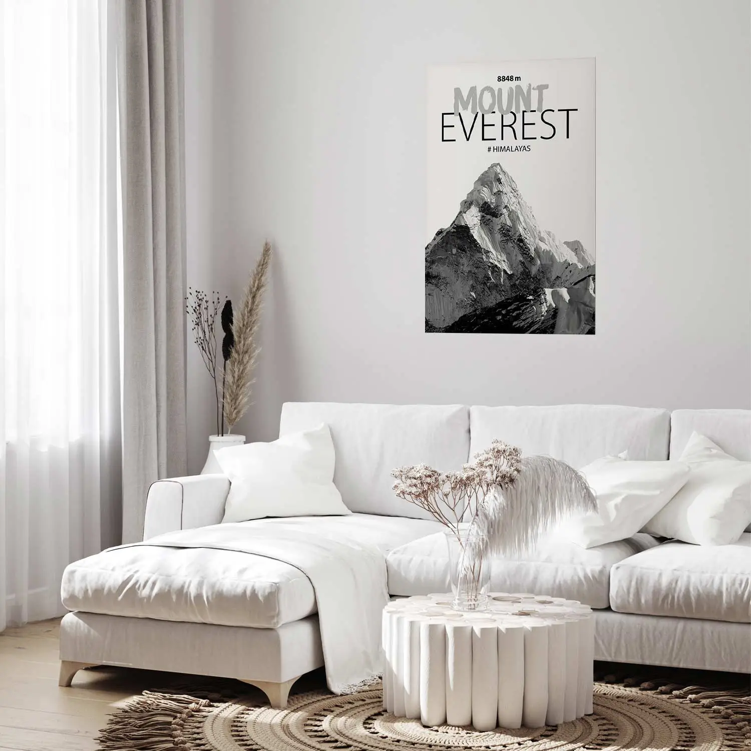 Targa Metallica Decorativa 'And Into The Mountain I Go' 20x30 Cm - Citazione Inglese