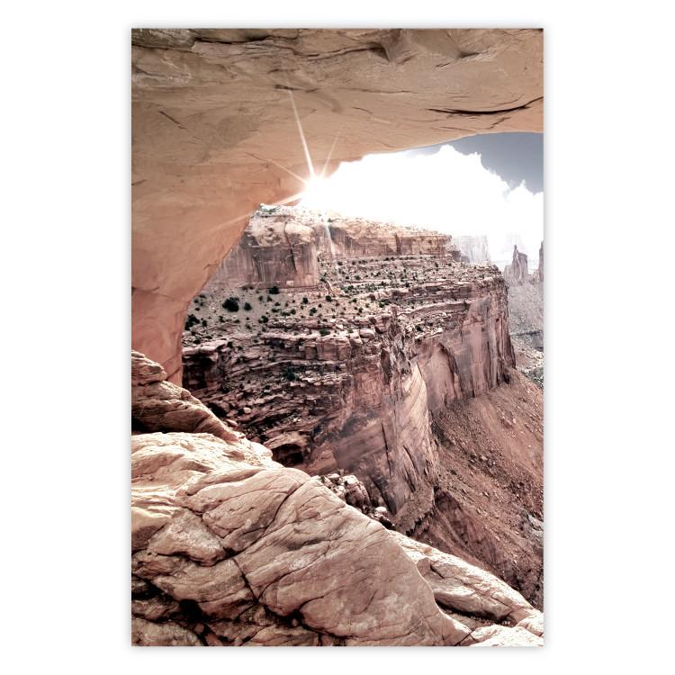 Poster Colorado Treasure - mountain landscape of Grand Canyon in orange