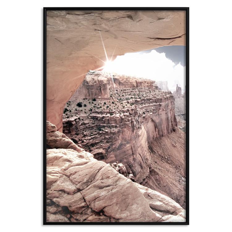 Poster Colorado Treasure - mountain landscape of Grand Canyon in orange