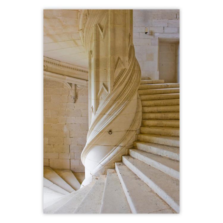 Poster Stone Stairs - architecture of stone stairs in spiral form