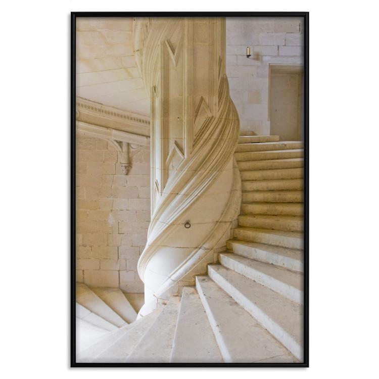 Poster Stone Stairs - architecture of stone stairs in spiral form