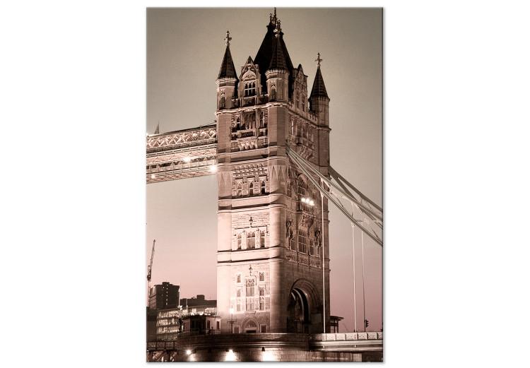 Canvas Print Tower of Tower Bridge - photo of London architecture in night light
