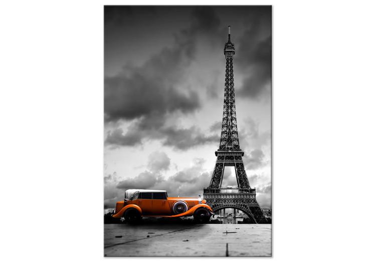 Canvas Print Orange Car (1 Part) Vertical