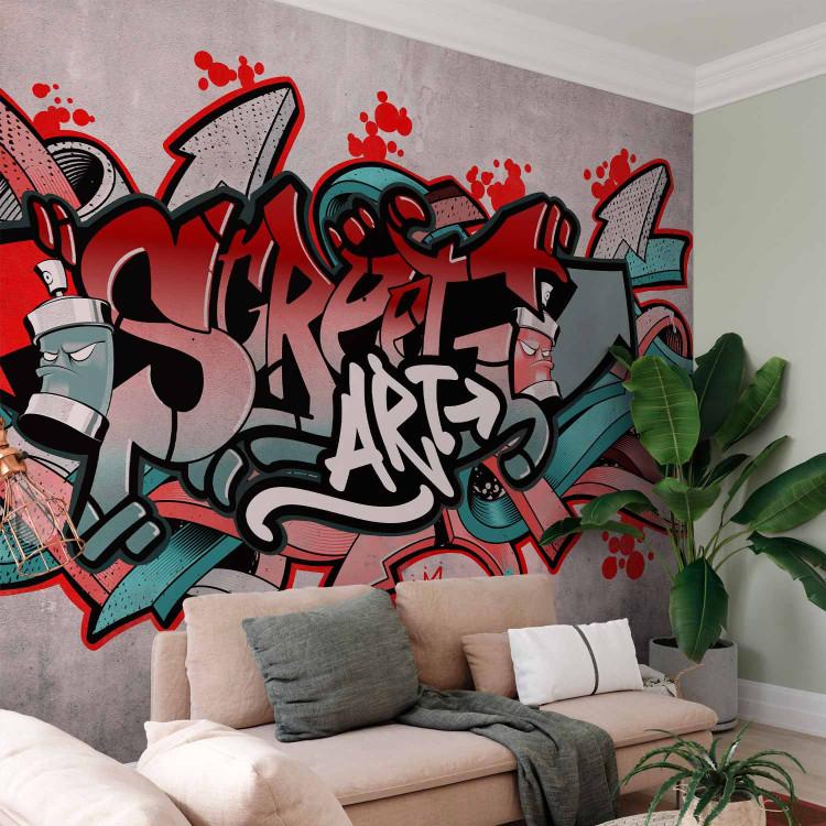 Wall Mural Street Classic (Red)