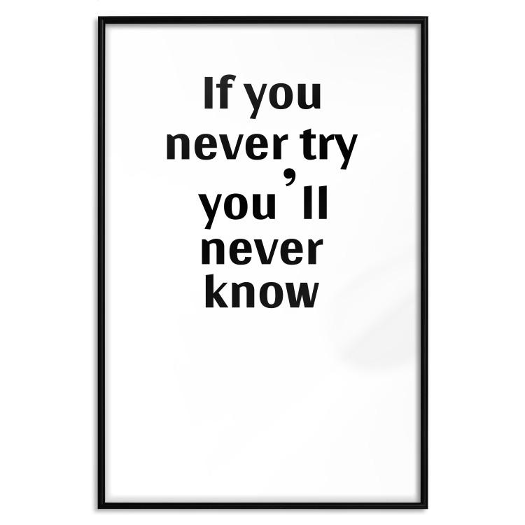 Poster If You Never Try You'll Never Know [Poster]