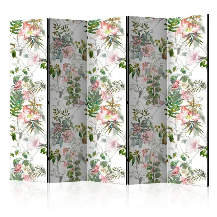Room Divider Beautiful Garden II - tropical floral pattern - bimago