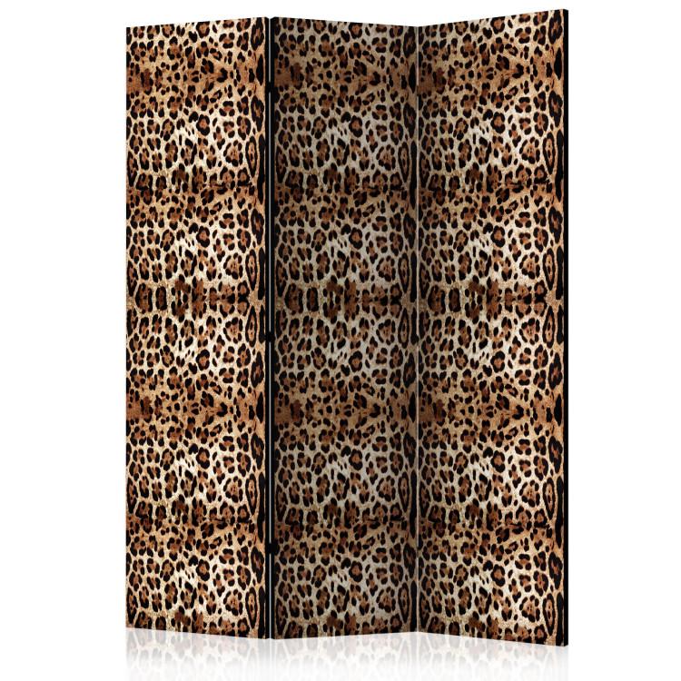 Room Divider Animal Pattern (3-piece) - pattern resembling a panther's fur