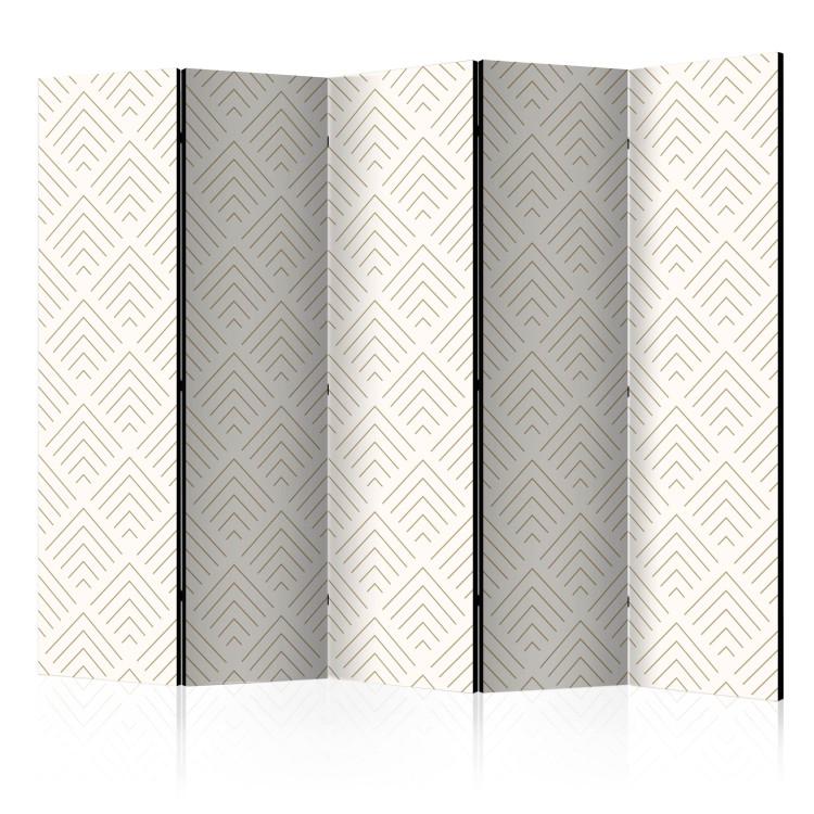 Room Divider Corners II (5-piece) - simple geometric pattern on a light background