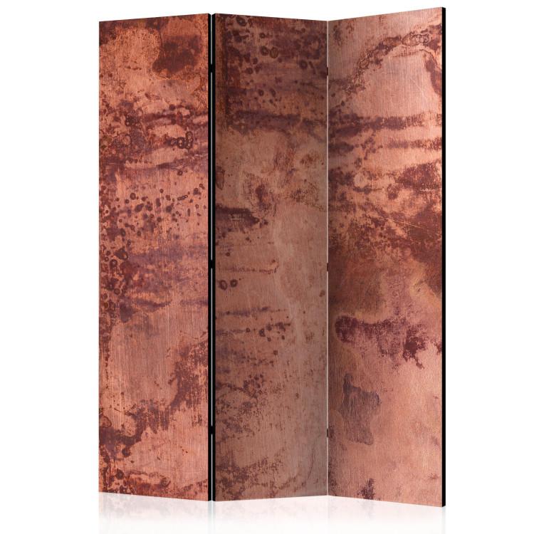 Room Divider Red Sheet (3-piece) - composition with a marble texture