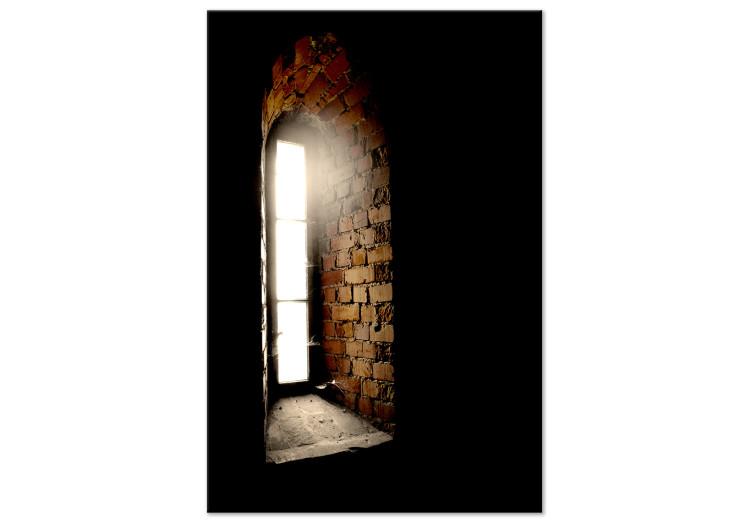 Canvas Print Window in the tower - photo of Gothic architecture with narrow window
