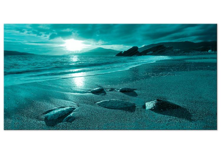 Canvas Print Enchanted Ocean (1 Part) Narrow Turquoise