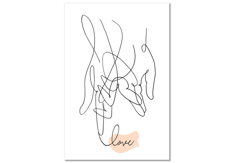 Canvas Print Tangled Love (1 Part) Vertical