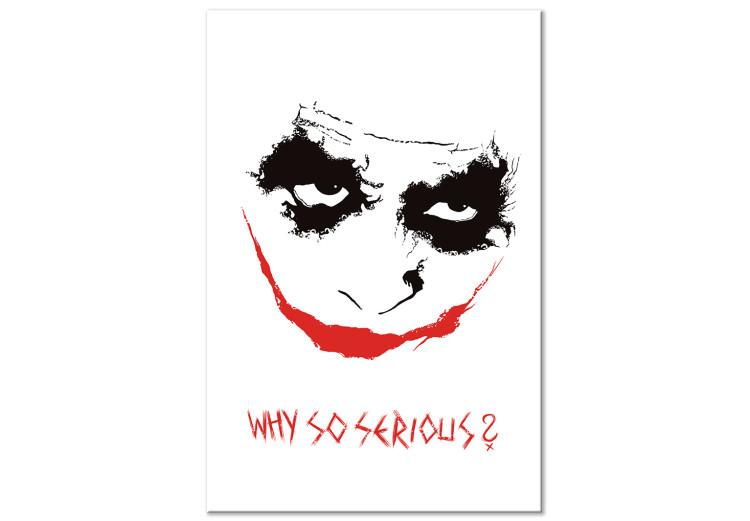 Canvas Print Why so Serious? (1 Part) Vertical