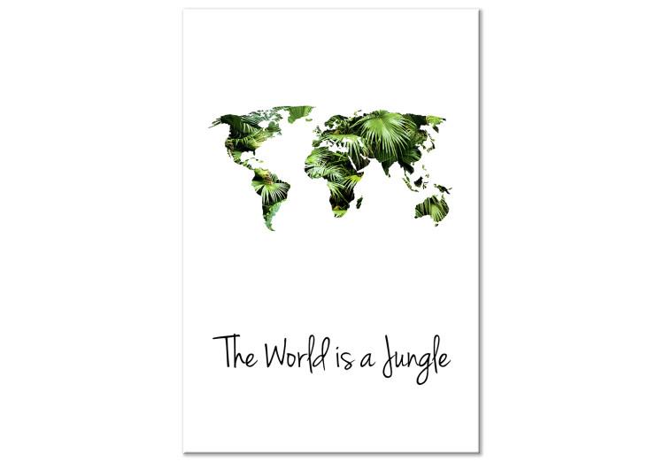Canvas Print The World Is a Jungle (1 Part) Vertical